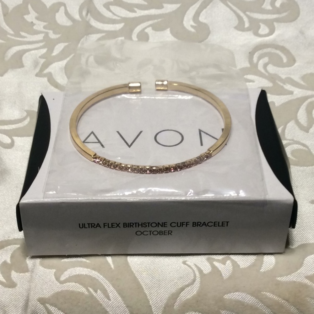 Avon Ultra Flex Birthstone Cuff Bracelet October.